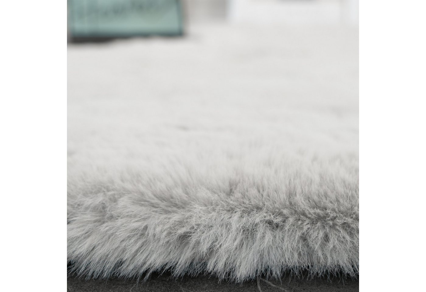 Consilio Concept Fellteppich Teppich Hasenfell Imitat HEAVEN Fell Hochflor rechteckig Höhe: 50 mm – Bild 5 von 5