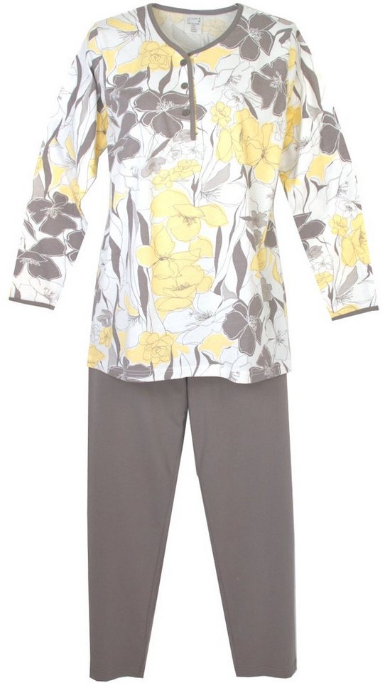Consult-Tex Pyjama Damen Pyjama, Schlafanzug DF652 aus reiner Baumwolle-Jersey Qualität – Bild 2 von 5