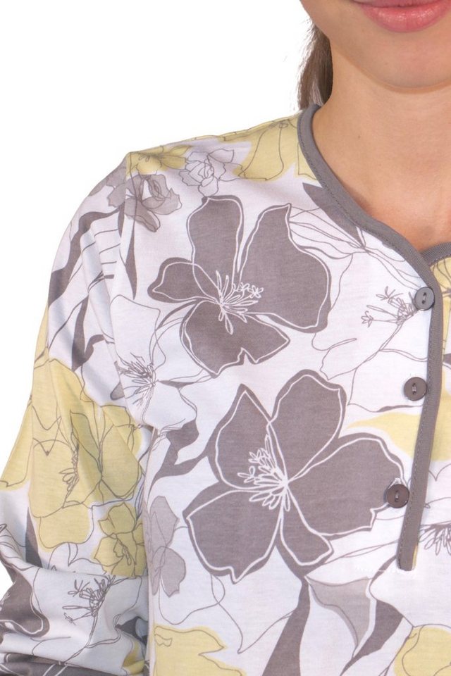 Consult-Tex Pyjama Damen Pyjama, Schlafanzug DF652 aus reiner Baumwolle-Jersey Qualität – Bild 5 von 5