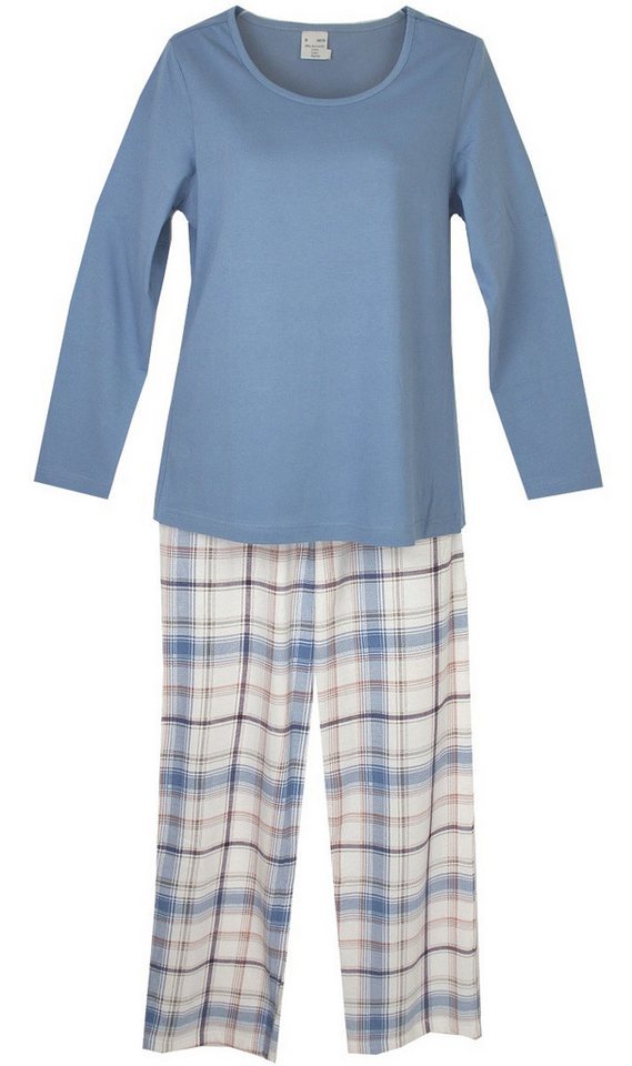 Consult-Tex Pyjama Damen Pyjama, Schlafanzug DW600 (Spar-Set, 2 tlg., 1 Set) aus reiner Baumwolle-Jersey – Bild 2 von 2