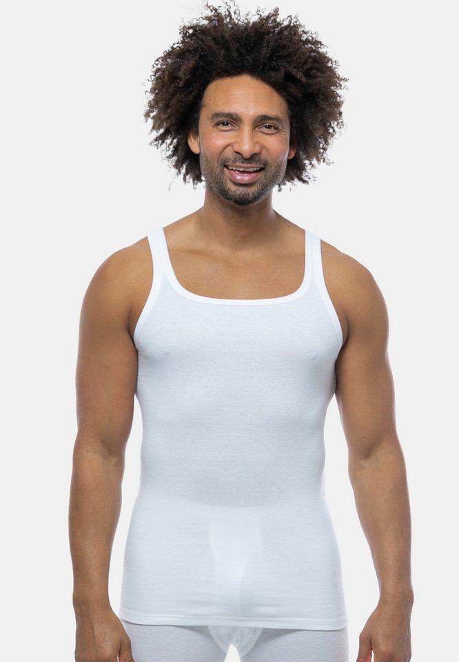 conta Unterhemd 5er Pack Feinripp (Spar-Set, 5-St) Unterhemd / Tanktop - Baumwolle - Atmungsaktiv - Formstabil – Bild 2 von 5