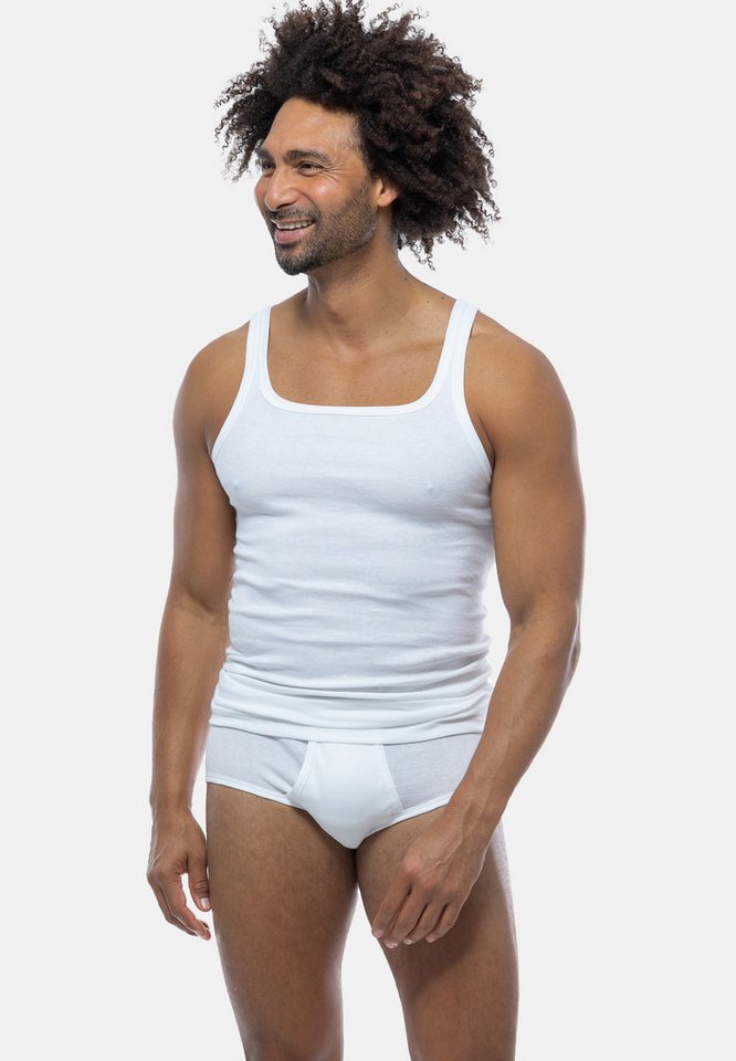 conta Unterhemd 5er Pack Feinripp (Spar-Set, 5-St) Unterhemd / Tanktop - Baumwolle - Atmungsaktiv - Formstabil – Bild 5 von 5