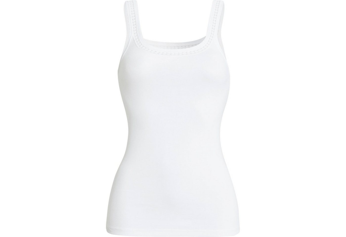 conta Unterhemd Damen-Unterhemd 2er-Pack Feinripp Uni – Bild 2 von 5