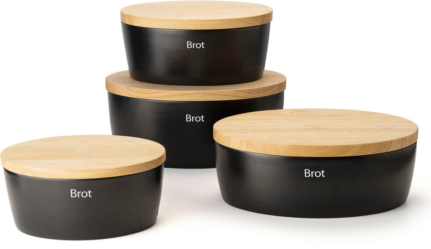 Continenta Brotkasten, Keramik, Massivholz, (1-tlg), Brottopf – Bild 5 von 5