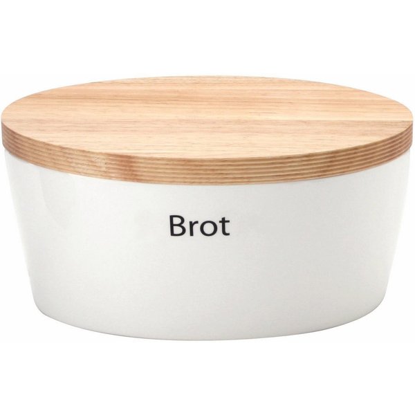 Continenta Brotkasten, Holzwerkstoff, Keramik, (1-tlg), Handarbeit
