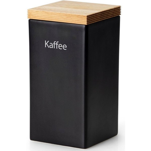 Continenta Kaffeedose, Keramik, Massivholz, (1-tlg), Kaffeedose