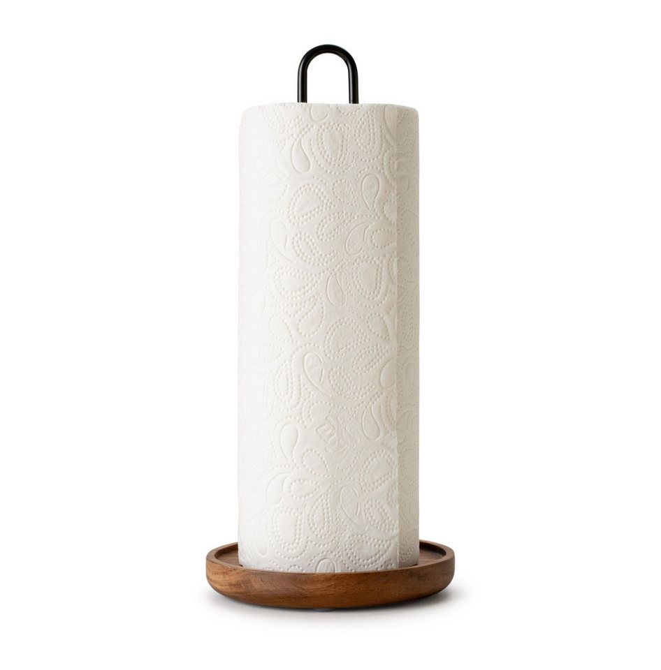 Continenta Küchenrollenhalter Akazie, Ø 14 x 31,6 cm, (1-St) – Bild 2 von 4