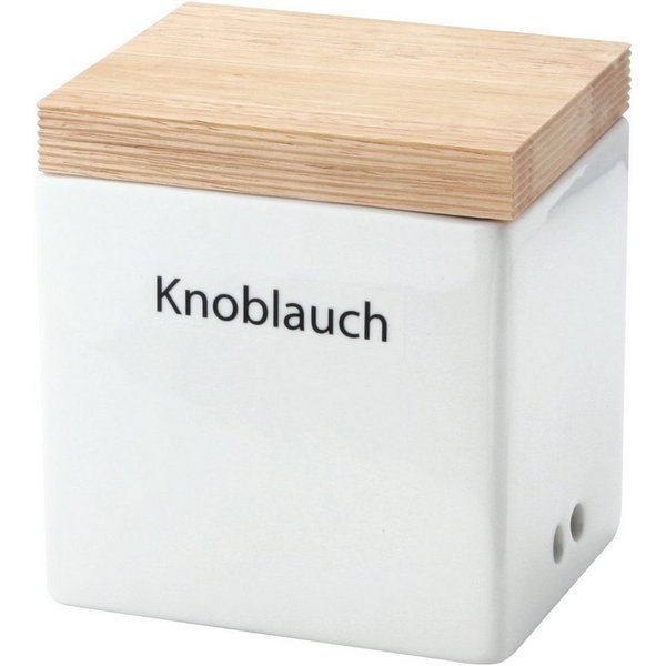 Continenta Vorratsdose, Holz teilmassiv, Keramik, (1-tlg), Handarbeit