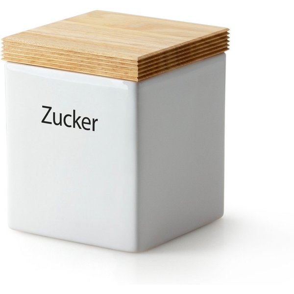 Continenta Vorratsdose, Keramik, (1-tlg), mit Holzdeckel, luftdichter Verschluss