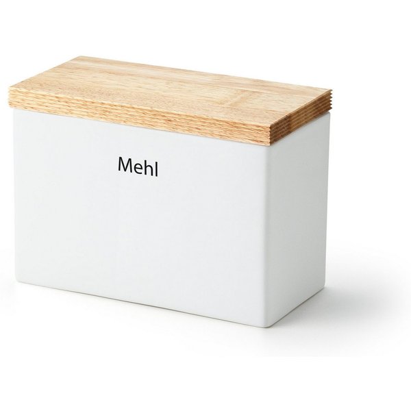Continenta Vorratsdose, Keramik, (1-tlg), Keramik, mit Holzdeckel, luftdicht zum Verschließen