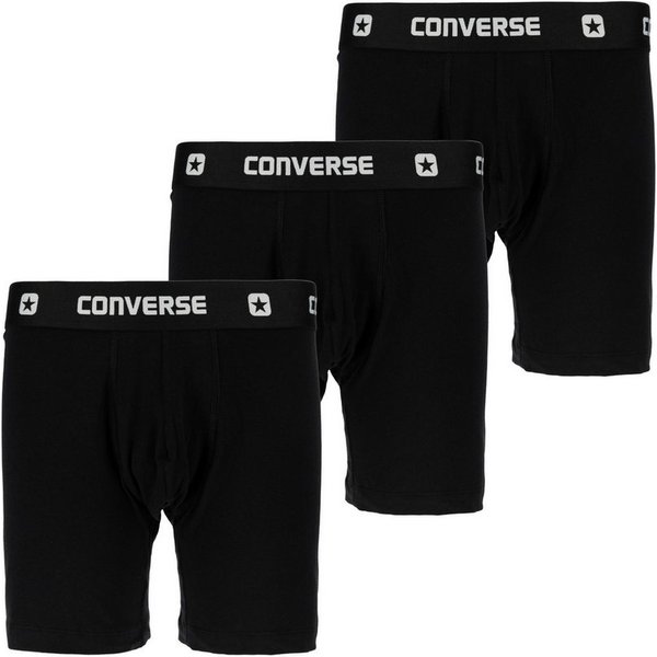Converse Boxershorts MENS SOLID 3PK COTTON BB (3-St) 3er-Pack, mit elastischem Bund, aus Baumwolle und Elasthan