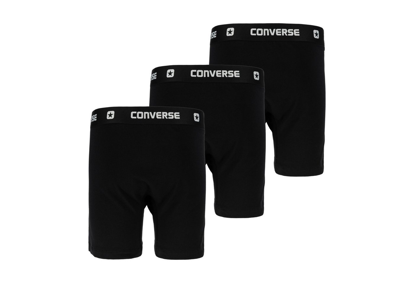 Converse Boxershorts MENS SOLID 3PK COTTON BB (3-St) 3er-Pack, mit elastischem Bund, aus Baumwolle und Elasthan – Bild 2 von 3