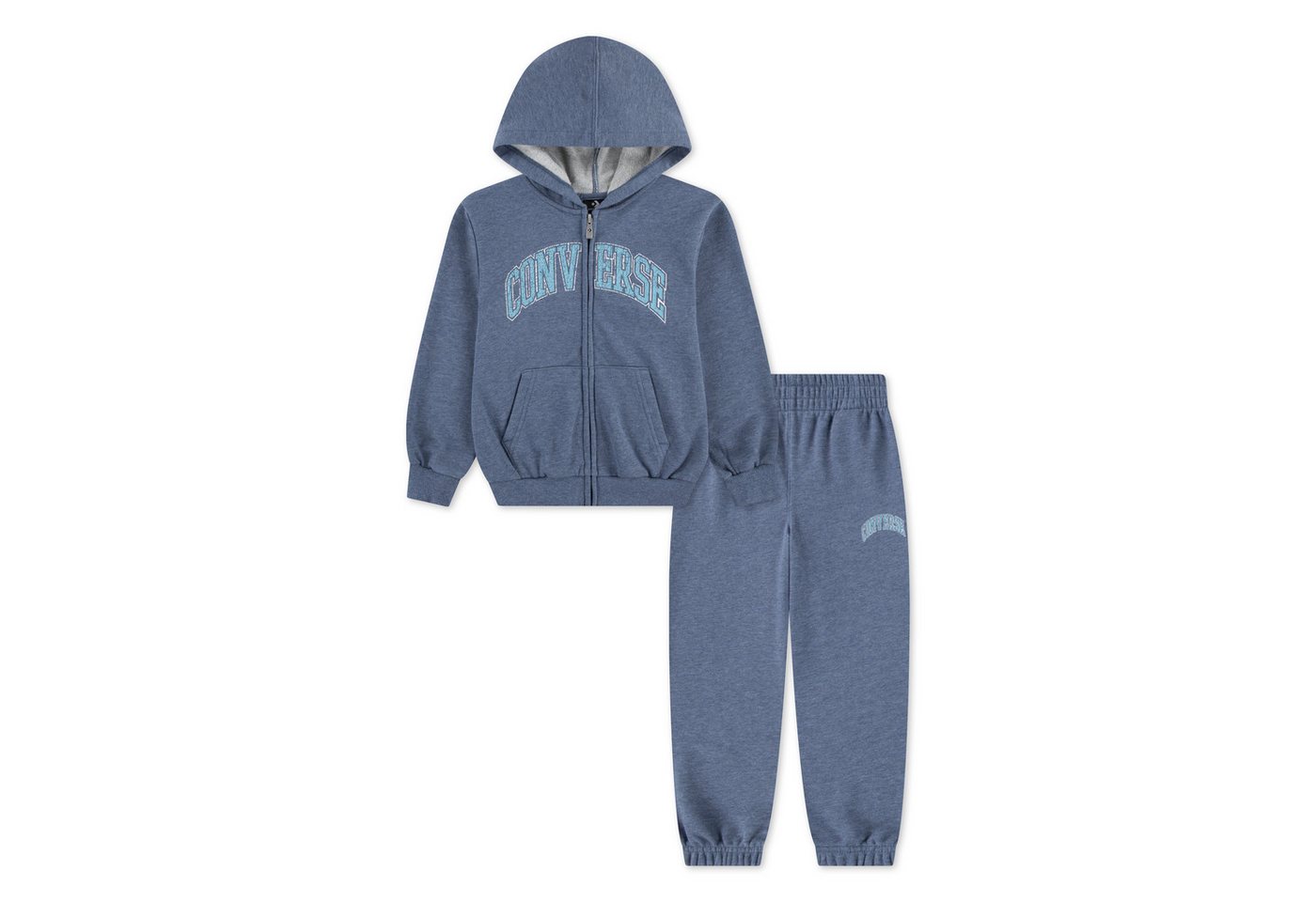 Converse Jogginganzug CNVB HERITAGE FT FULL ZIP SET (2-tlg), für Kinder und Jugendliche, zweiteiliges Set – Bild 2 von 5