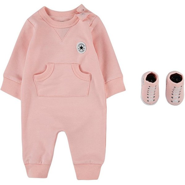 Converse Strampler LIL CHUCK COVERALL W/ SOCK BOOTIE S (Set, 2-tlg) 2-teiliges Set, mit passenden Babyschuhen im Converse-Stil