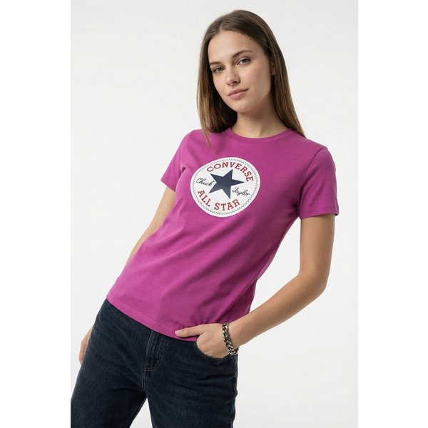 Converse T-Shirt CHUCK PATCH TEE Kurzarm, aus Baumwolle, in den Größen XS bis XXL