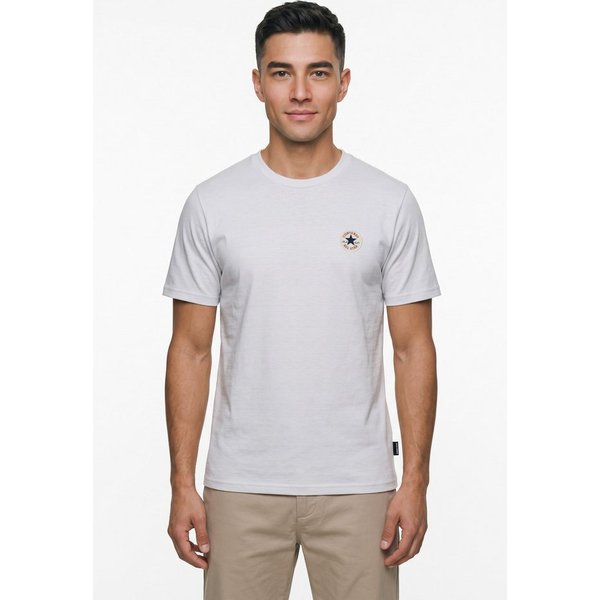Converse T-Shirt CHUCK PATCH TEE mit Rundhalsausschnitt, normale Länge, aus Baumwolle