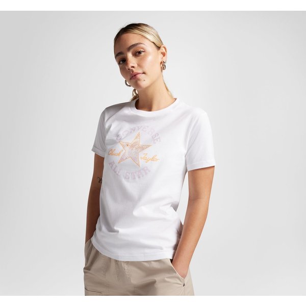Converse T-Shirt CHUCK TAYLOR PATCH T-SHIRT mit Rundhalsausschnitt, Kurzarm, aus Baumwolle