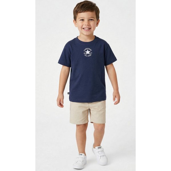 Converse T-Shirt CNVN CORE S/S TEE Kurzarm, mit Rundhalsausschnitt, aus Polyester, für Kinder