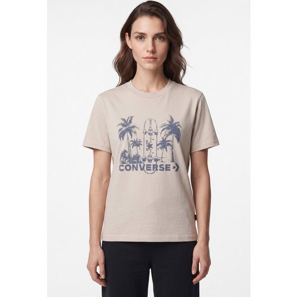 Converse T-Shirt Kurzarm, aus Baumwolle, in normaler Schnittform