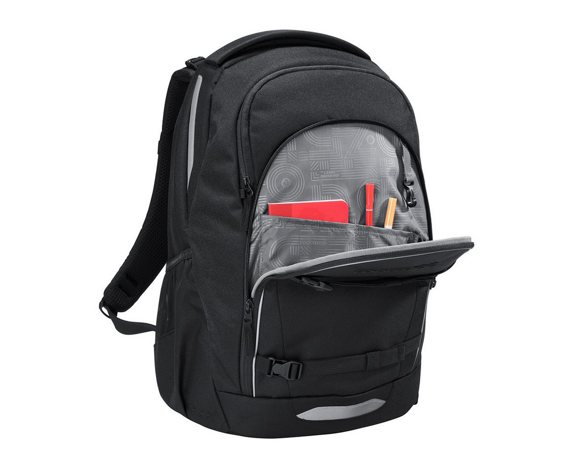 coocazoo Schulranzen Schulrucksack EVERY Midnight Black, ergonomisch, rückenschonend, Leichtgewicht – Bild 2 von 5