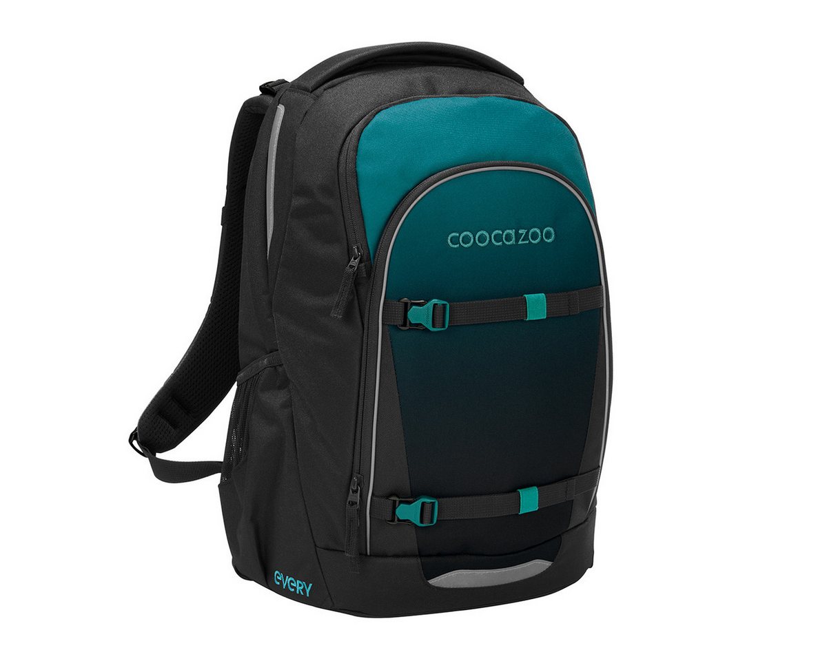 coocazoo Schulranzen Schulrucksack EVERY Teal Shadows, ergonomisch, rückenschonend, Leichtgewicht – Bild 3 von 5