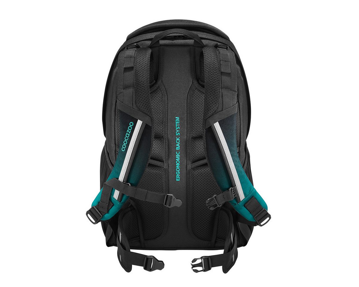 coocazoo Schulranzen Schulrucksack EVERY Teal Shadows, ergonomisch, rückenschonend, Leichtgewicht – Bild 4 von 5