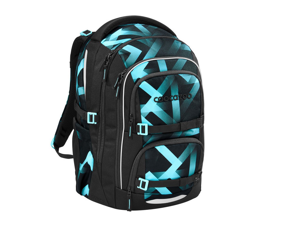 coocazoo Schulranzen Schulrucksack-Set PORTER, Laser Lights 3-teilig (3-teilig), ergonomisch, Körpergröße: 135 - 180 cm, Easy-Grow-System – Bild 4 von 5