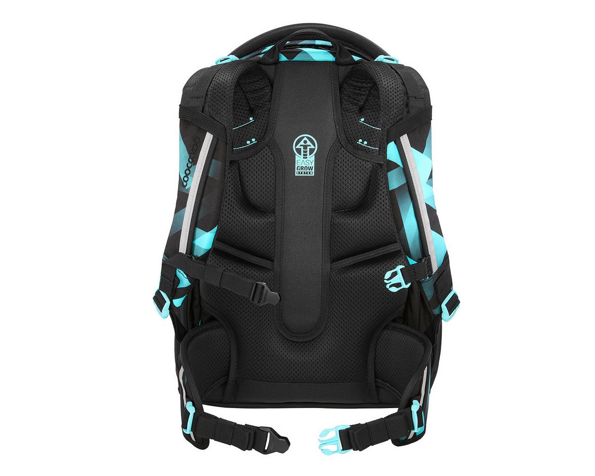 coocazoo Schulranzen Schulrucksack-Set PORTER, Laser Lights 3-teilig (3-teilig), ergonomisch, Körpergröße: 135 - 180 cm, Easy-Grow-System – Bild 5 von 5