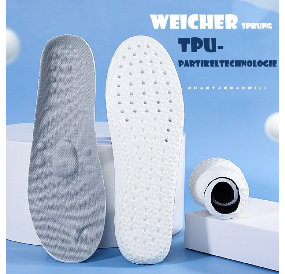 COOL-i ® Einlegesohlen Memory-Schaum Einlegesohlen (2 Paar) – 4D-Dämpfung & Fußgewölbestütze, für Sport & Alltag – zuschneidbar & atmungsaktiv – Bild 2 von 5
