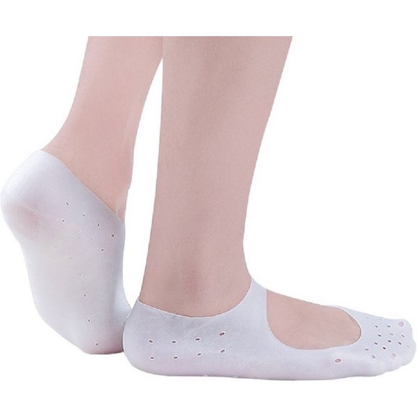 COOL-i ® Funktionssocken Feuchtigkeitsspendende Silikon-Fußsocken – 1 Paar weiche Anti-Riss-Socken zur Pflege trockener & rissiger Fußhaut