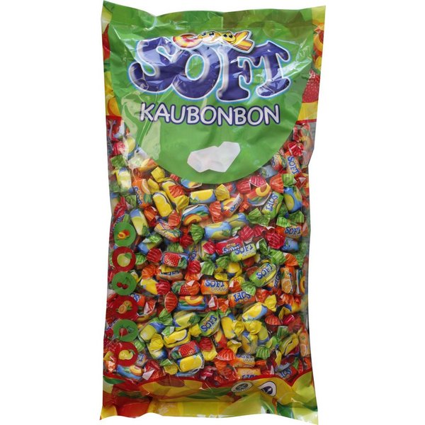 COOL Süßigkeit, Cool Soft Kaubonbon Fruchtgeschmack 6fach sortiert Wurfmaterial 3000g