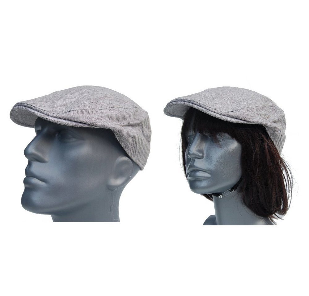Cool4 Schiebermütze Flatcap Herren Gatsby Cap MiniX Muster Leinen – Bild 3 von 3