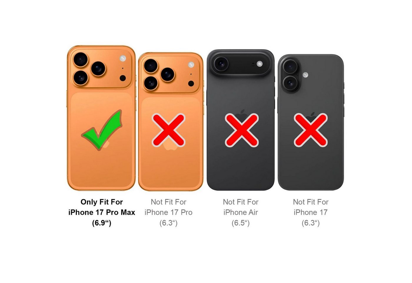 CoolGadget Handyhülle Armor Shield Case für Apple iPhone 17 Pro Max 6,9 Zoll, Outdoor mit Magnet Ringhalterung Handy Hülle für iPhone 17 Pro Max – Bild 3 von 5