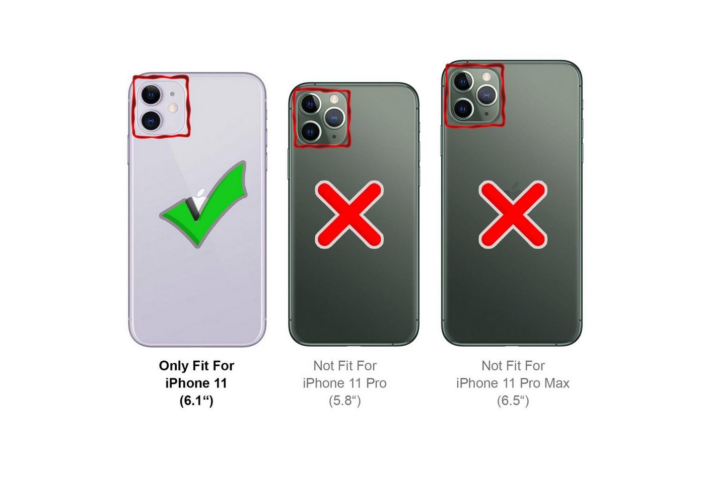 CoolGadget Handyhülle Armor Shield Case für Apple iPhone 11 6,1 Zoll, Outdoor Cover mit Magnet Ringhalterung Handy Hülle für iPhone 11 – Bild 3 von 5