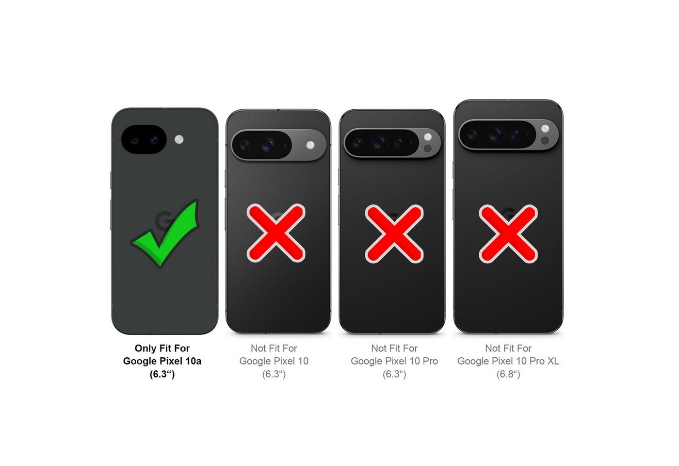 CoolGadget Handyhülle Armor Shield Case für Google Pixel 10a 6,3 Zoll, Outdoor Cover Magnet Ringhalterung Handy Hülle für Pixel 10a – Bild 3 von 5