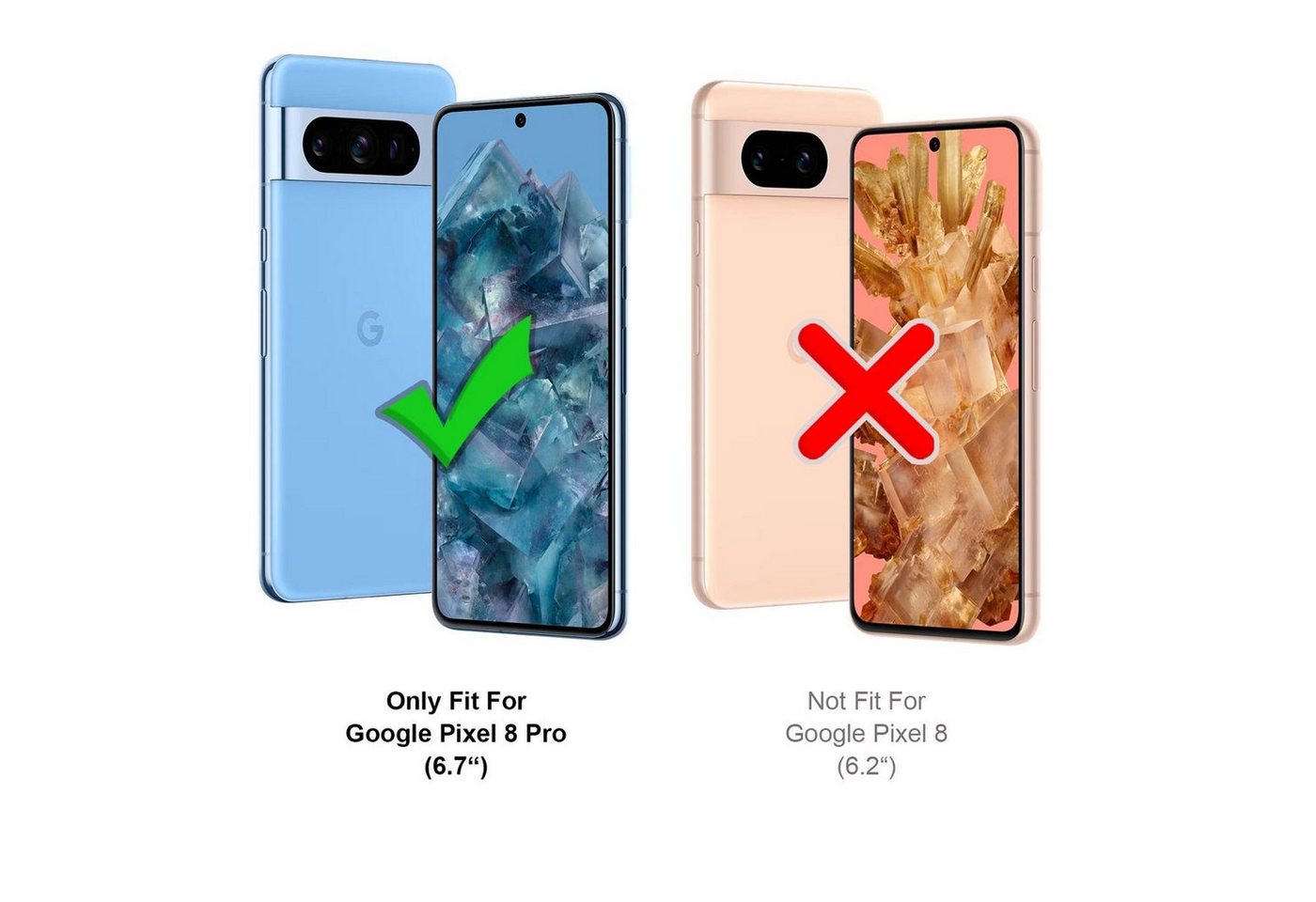 CoolGadget Handyhülle Armor Shield Case für Google Pixel 8 Pro 6,7 Zoll, Outdoor Cover Magnet Ringhalterung Handy Hülle für Pixel 8 Pro – Bild 3 von 5