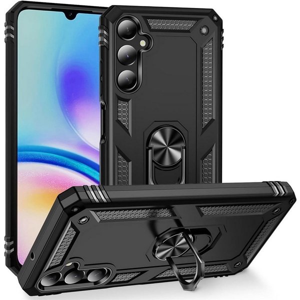 CoolGadget Handyhülle Armor Shield Case für Samsung Galaxy A05s 6,1 Zoll, Outdoor Cover mit Magnet Ringhalterung Handy Hülle für Samsung A05s