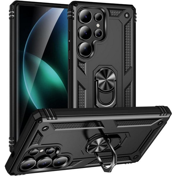 CoolGadget Handyhülle Armor Shield Case für Samsung Galaxy S26 Ultra 6,9 Zoll, Outdoor Cover mit Magnet Ringhalterung Hülle für Samsung S26 Ultra