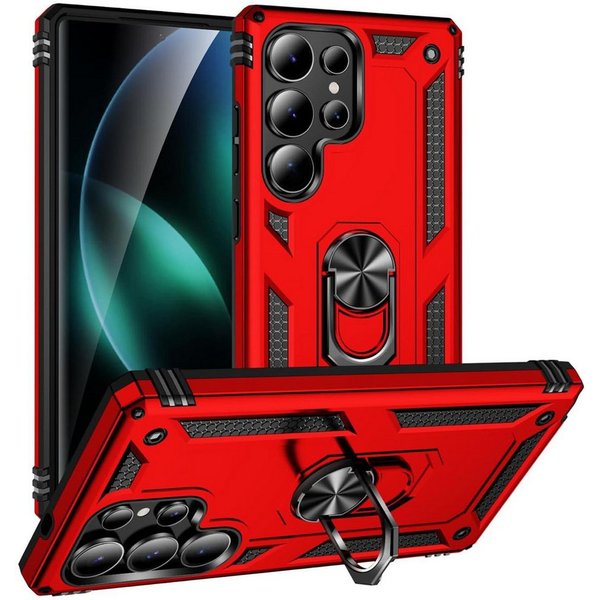 CoolGadget Handyhülle Armor Shield Case für Samsung Galaxy S26 Ultra 6,9 Zoll, Outdoor Cover mit Magnet Ringhalterung Hülle für Samsung S26 Ultra