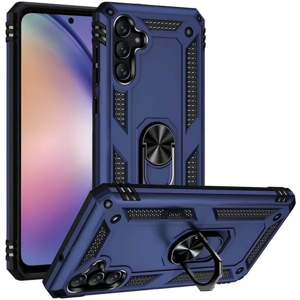 CoolGadget Handyhülle Armor Shield Case für Samsung Galaxy A34 5G 6,5 Zoll, Outdoor Cover mit Magnet Ringhalterung Handy Hülle für Samsung A34 5G