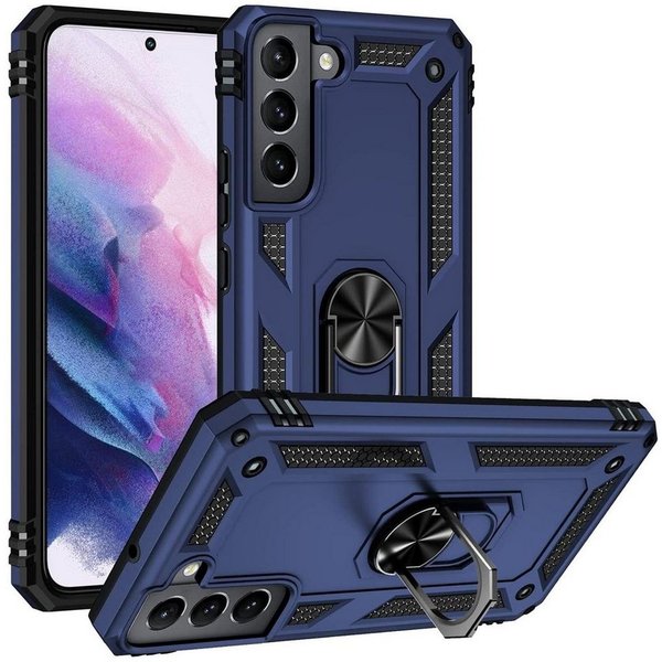CoolGadget Handyhülle Armor Shield Case für Samsung Galaxy S22 6,1 Zoll, Outdoor Cover mit Magnet Ringhalterung Handy Hülle für Samsung S22