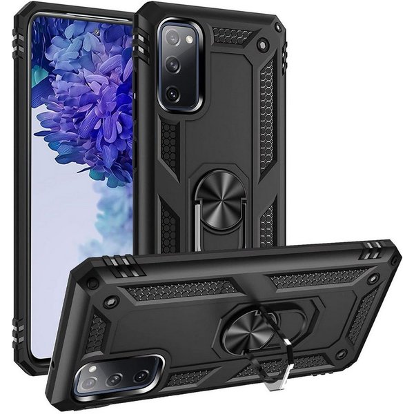 CoolGadget Handyhülle Armor Shield Case für Samsung Galaxy S20 FE 6,5 Zoll, Outdoor Cover mit Magnet Ringhalterung Handy Hülle für Samsung S20 FE