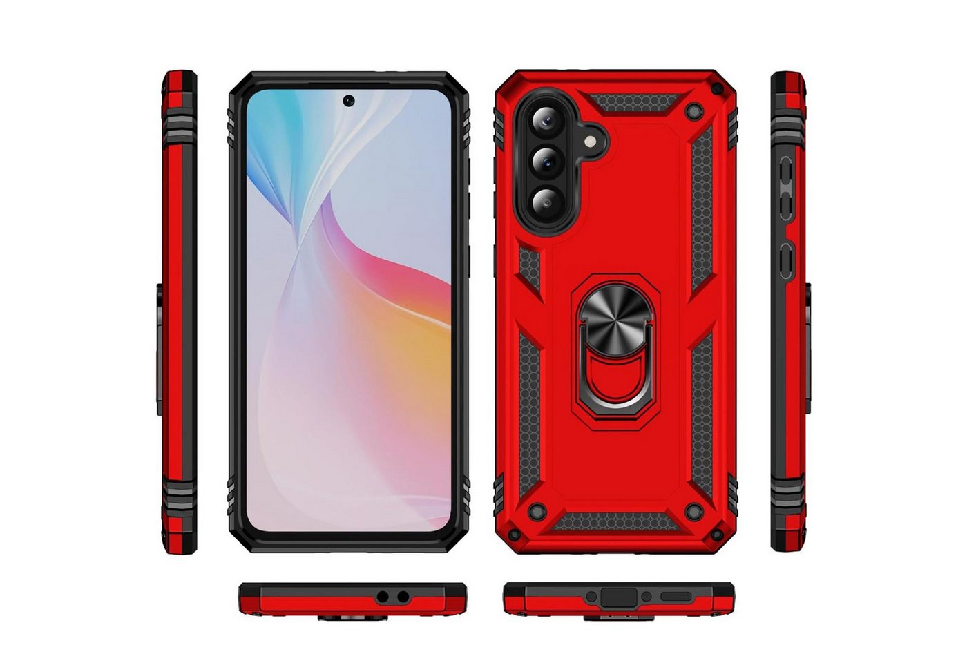CoolGadget Handyhülle Armor Shield Case für Samsung Galaxy A36 5G 6,7 Zoll, Outdoor Cover mit Magnet Ringhalterung Handy Hülle für Samsung A36 5G – Bild 2 von 5