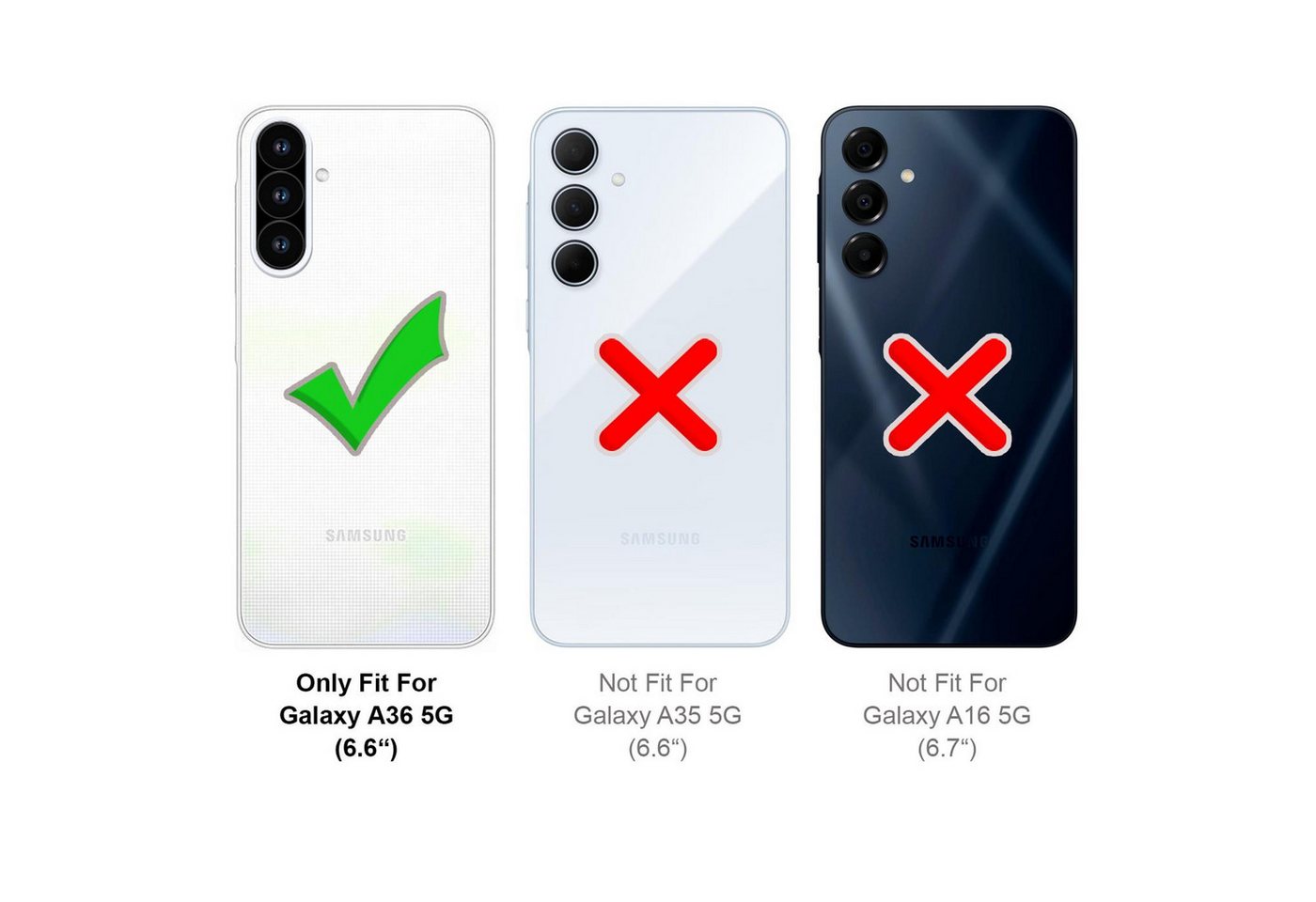 CoolGadget Handyhülle Armor Shield Case für Samsung Galaxy A36 5G 6,7 Zoll, Outdoor Cover mit Magnet Ringhalterung Handy Hülle für Samsung A36 5G – Bild 3 von 5