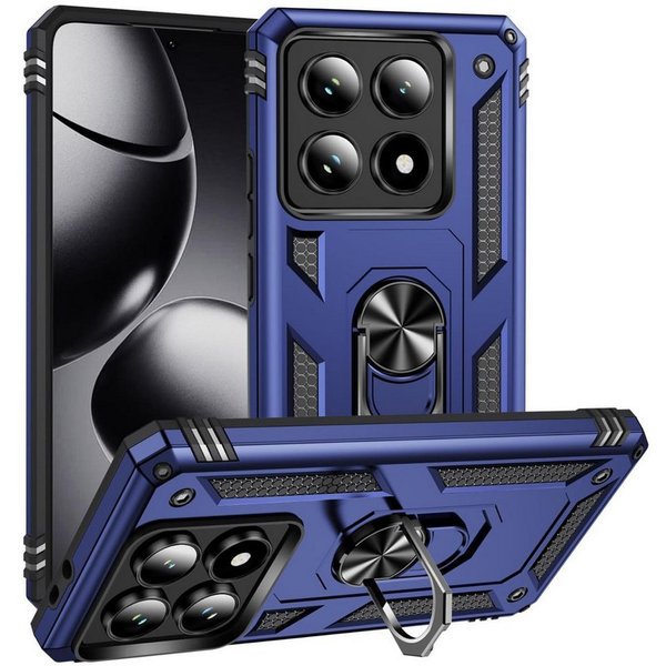 CoolGadget Handyhülle Armor Shield Case für Xiaomi 14T Pro 6,67 Zoll, Outdoor Cover mit Magnet Ringhalterung Handy Hülle für Xiaomi 14T Pro