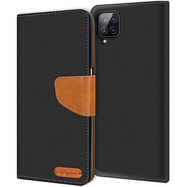 CoolGadget Handyhülle Flip Case Wallet Cover Book Tasche für Samsung Galaxy A12 / M12 6,5 Zoll, Handy Tasche mit Kartenfach Book Schutzhülle