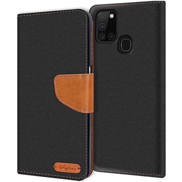 CoolGadget Handyhülle Flip Case Wallet Cover Book Tasche für Samsung Galaxy A21s 6,5 Zoll, Handy Tasche mit Kartenfach Book Schutzhülle