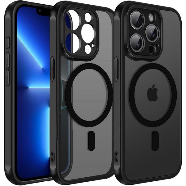 CoolGadget Handyhülle für Apple iPhone 13 Pro 6,1 Zoll, Kamera Schutz Hülle Silikon Hard Case Schutzhülle für Magsafe Zubehör
