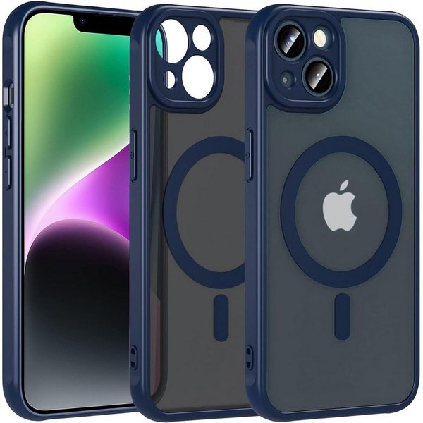 CoolGadget Handyhülle für Apple iPhone 14 6,1 Zoll, Kamera Schutz Hülle Silikon Hard Case Schutzhülle für Magsafe Zubehör