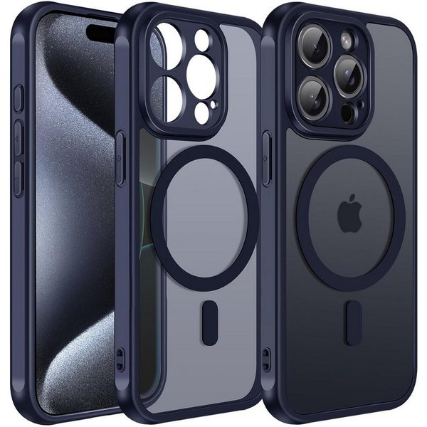 CoolGadget Handyhülle für Apple iPhone 15 Pro Max 6,7 Zoll, Kamera Schutz Hülle Silikon Hard Case Schutzhülle für Magsafe Zubehör